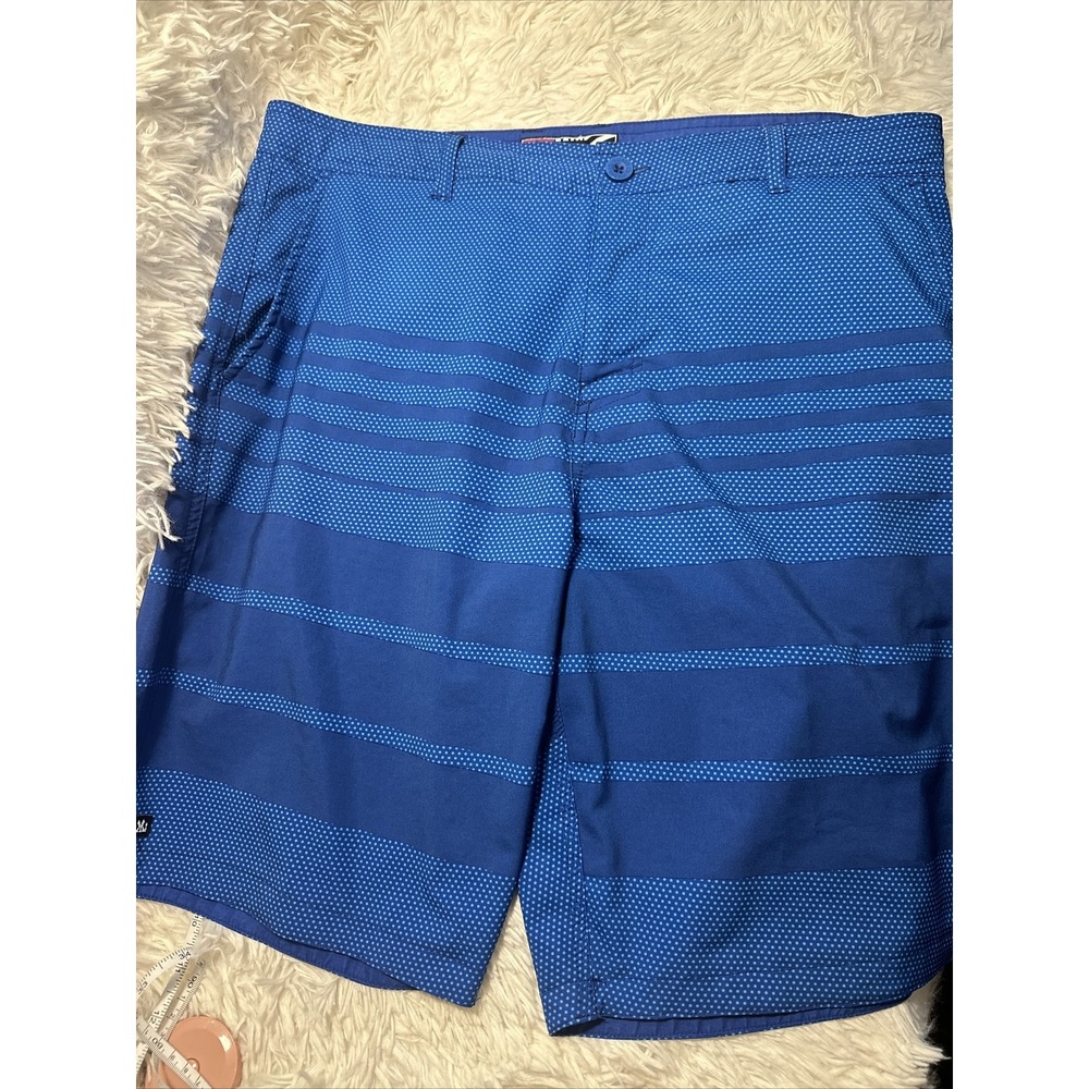MICROS MCC Men's Board Shorts Swim Trunks Stripes Green And Grey Size 32